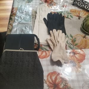 Vintage gloves and evening clutch bags